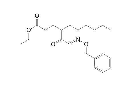 Ethyl (E)-4-(2-((benzyloxy)imino)acetyl)decanoate