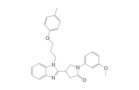 1-(3-methoxyphenyl)-4-{1-[3-(4-methylphenoxy)propyl]-1H-benzimidazol-2-yl}-2-pyrrolidinone