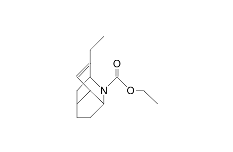 N-Ethoxycarbonyl-9-ethyl-2-aza-tricyclo(4.3.1.0/3,7/)dec-8-ene