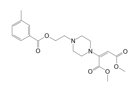 1-[(E)-1,2-(Dimethoxycarbonyl)ethen-1-yl]-4-[2-(3-methylbenzoyloxyl)eth-1- yl]piperazine