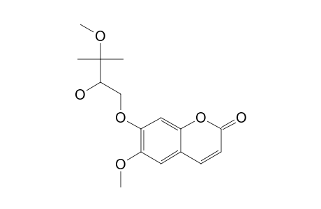 VIRGATOL;7-(2-HYDROXY-3-METHYL-3-METHOXYBUTOXY)-6-METHOXYCOUMARIN