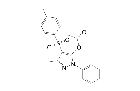 1H-pyrazol-5-ol, 3-methyl-4-[(4-methylphenyl)sulfonyl]-1-phenyl-, acetate (ester)