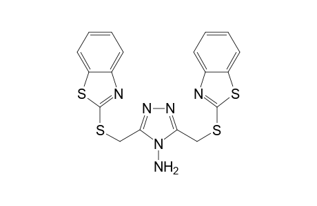 3,5-bis(1,3-benzothiazol-2-ylsulfanylmethyl)-1,2,4-triazol-4-amine