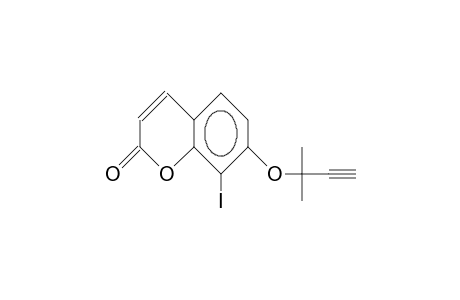7-[(1',1'-Dimethylpropynyl)oxy]-8-iodocoumarin