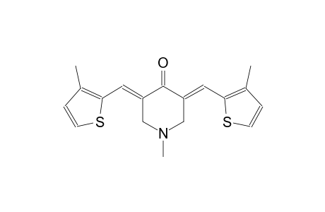 (3E,5E)-1-methyl-3,5-bis[(3-methyl-2-thienyl)methylene]-4-piperidinone