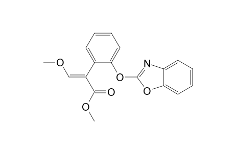 Benzeneacetic acid, 2-(2-benzoxazolyloxy)-alpha-(methoxymethylene)-, methyl ester, (E)-
