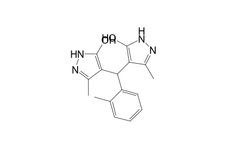 4,4'-[(2-Methylphenyl)methanediyl]bis(3-methyl-1H-pyrazol-5-ol)