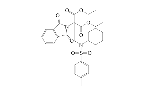 alpha-[(N-cyclohexyl-p-toluenesulfonamido)methyl]-1,3-dioxo- 2-isoindolinemalonic acid, diethyl ester