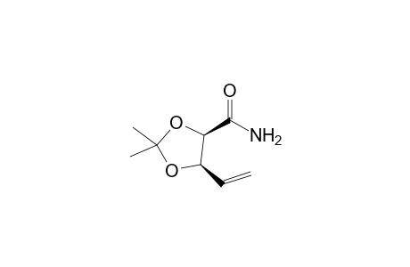 (4R,5R)-2,2-dimethyl-5-vinyl-1,3-dioxolane-4-carboxamide
