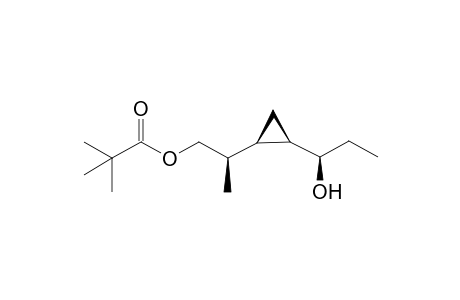 (2R*)-2-[(1R*,2R*)-2-((1R*)-1-Hydroxypropyl)cyclopropyl]propyl 2,2-dimethylpropanoate