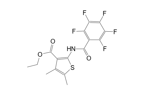 ethyl 4,5-dimethyl-2-[(2,3,4,5,6-pentafluorobenzoyl)amino]-3-thiophenecarboxylate