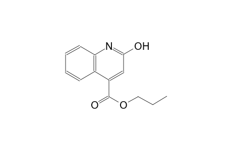 4-quinolinecarboxylic acid, 2-hydroxy-, propyl ester