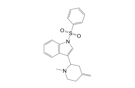 1-Methyl-4-methylene-2-[1-(phenylsulfonyl)-3-indolyl]piperidine