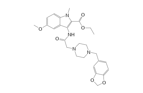 ethyl 3-({[4-(1,3-benzodioxol-5-ylmethyl)-1-piperazinyl]acetyl}amino)-5-methoxy-1-methyl-1H-indole-2-carboxylate