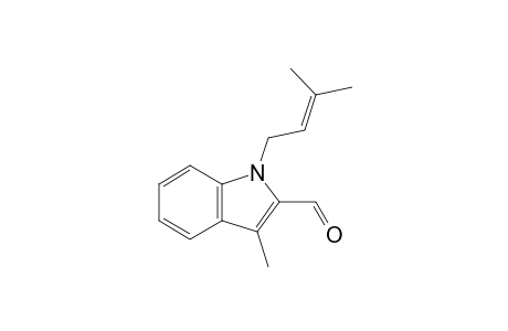 3-Methyl-1-(3'-methylbut-2'-enyl)indole-2-carbaldehyde