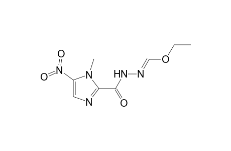 (1E)-N-(1-methyl-5-nitro-imidazole-2-carbonyl)formohydrazonic acid ethyl ester