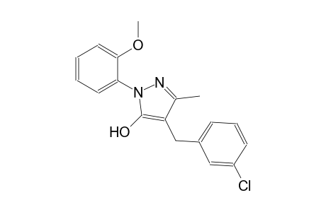 1H-pyrazol-5-ol, 4-[(3-chlorophenyl)methyl]-1-(2-methoxyphenyl)-3-methyl-