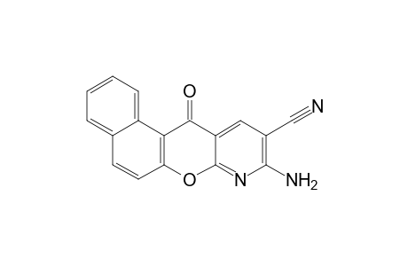 9-Amino-12-oxo-12H-benzo[5,6]chromeno[2,3-b]pyridine-10-carbonitrile