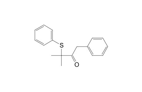 2-Butanone, 3-methyl-1-phenyl-3-(phenylthio)-