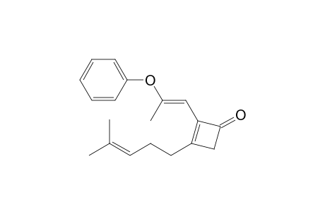 (Z)-1-(4-Methylpent-3-en-1-yl)-2-[2-(phenyloxy)propenyl]cyclobuten-3-one