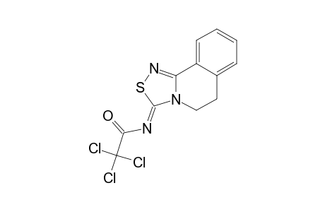5,6-Dihydro-3-trichloroacetylimino-3H-[1,2,4]thiadiazolo[3,4-a]isoquinoline