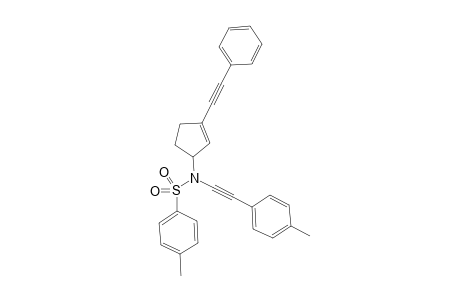 4-Methyl-N-(3-(phenylethynyl)cyclopent-2-en-1-yl)-N-(p-tolylethynyl)benzenesulfonamide