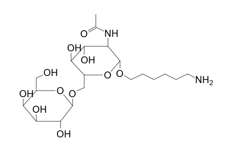 6-AMINOHEXYL 2-ACETAMIDO-2-DEOXY-6-O-(BETA-D-GALACTOPYRANOSYL)-BETA-D-GLUCOPYRANOSIDE