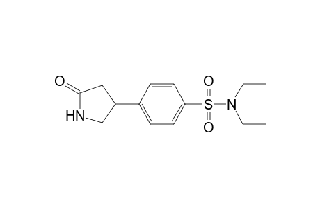 Benzenesulfonamide, N,N-diethyl-4-(5-oxopyrrolidin-3-yl)-