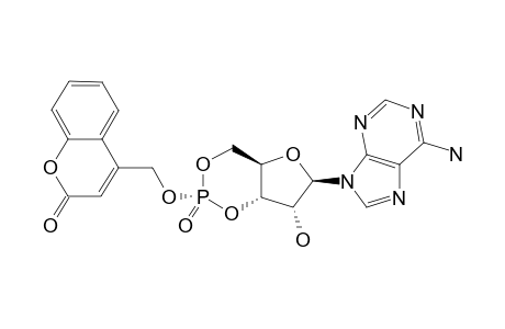 4-[[(1S,3R,6R,8R,9R)-8-(6-aminopurin-9-yl)-9-hydroxy-3-keto-2,4,7-trioxa-3$l^{5}-phosphabicyclo[4.3.0]nonan-3-yl]oxymethyl]coumarin