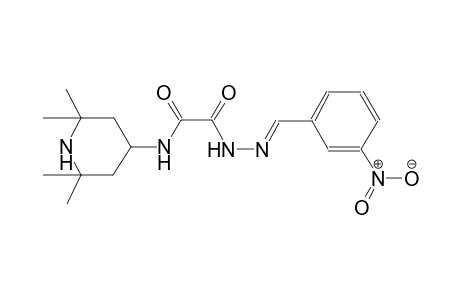 acetic acid, oxo[(2,2,6,6-tetramethyl-4-piperidinyl)amino]-, 2-[(E)-(3-nitrophenyl)methylidene]hydrazide