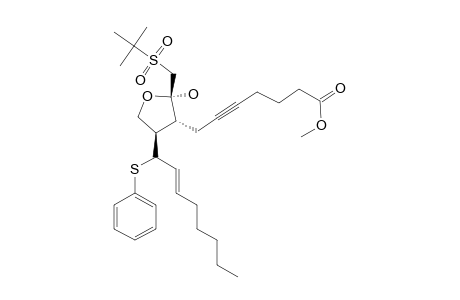 METHYL-7-[2'-(TERT.-BUTYLSULFINYLMETHYL)-2'-HYDROXY-4'-(1''-PHENYLTHIO-OCT-2''-ENYL)-TETRAHYDROFURAN-3'-YL]-HEPT-5-YNOATE;(DIASTEREOMER-A)