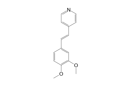 2-Methoxy-4-[(E)-2-(4-pyridyl)-1-ethenyl]phenyl methyl ether