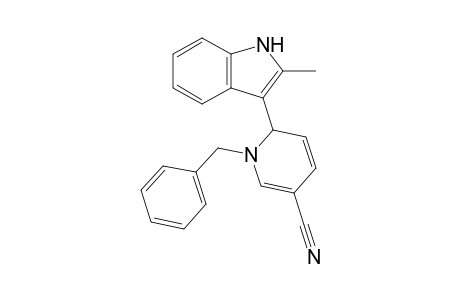 1-Benzyl-2-(2-methyl-3-indolyl)-1,2-dihydropyridine-5-carbonitrile