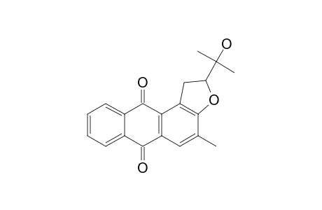 CAPITELLATAQUINONE_D;2-METHYL-[2'-(1-HYDROXY-1-METHYLETHYL)-DIHYDROFURANO]-ANTHRAQUINONE