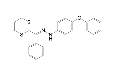 (E)-1-((1,3-Dithian-2-yl)(phenyl)methylene)-2-(4-phenoxyphenyl)hydrazine