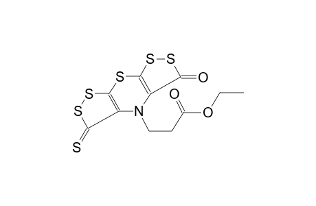 Ethyl 3-(3-oxo-5-thioxo-3H,4H,5H-bis[1,2]dithiolo[3,4-b:4',3'-e][1,4]thiazin-4-yl)propanoate