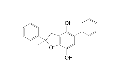 2,3-Dihydro-4,7-dihydroxy-2-methyl-2,5-diphenylbenzofuran