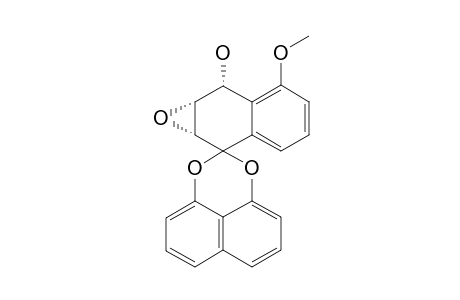 5-O-METHYLPALMARUMYCIN-C11;2,3-EPOXY-4-HYDROXY-5-METHOXY-1,2,3,4-TETRAHYDROSPIRO-[NAPHTHALENE-1,2'-NAPHTHO-[1,8-DE]-[1,3]-DIOXIN