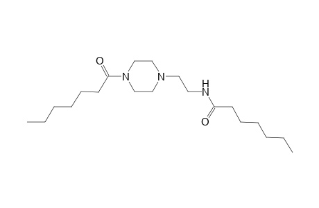N-[2-(4-heptanoyl-1-piperazinyl)ethyl]heptanamide