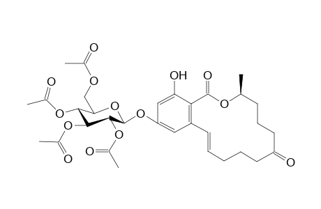 (S)-Zearalenone 4-O-(2,3,4,6-tetra-O-acetyl-.beta.-D-glucopyranoside