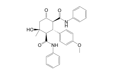 (1S,2R,3R,4S)-2-(4-Methoxyphenyl)-6-Hydroxy-6-methyl-4-oxo-N,N'-diphenylcyclohexane-1,3-dicarboxamide