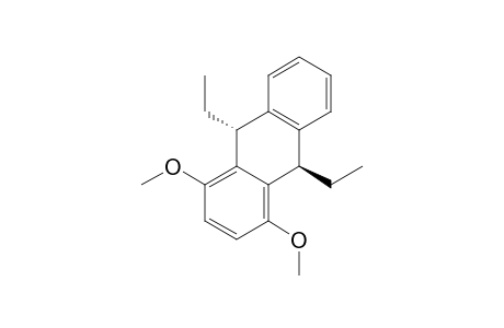 Anthracene, 9,10-diethyl-9,10-dihydro-1,4-dimethoxy-, trans-