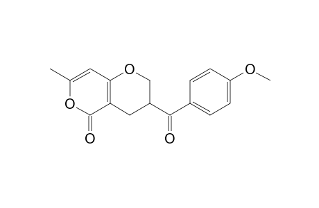3-(4-Methoxybenzoyl)-7-methyl-3,4-dihydro-2H-pyrano[4,3-b]pyran-5-one