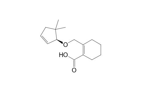 2-(S)-(5',5'-Dimethyl-2'-cyclopentenyloxy)methyl-1-cyclohexene-1-carboxylic acid isomer