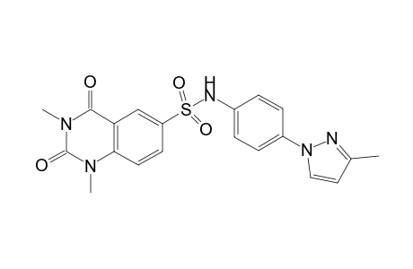 1,3-Dimethyl-N-[4-(3-methyl-1H-pyrazol-1-yl)phenyl]-2,4-dioxo-1,2,3,4-tetrahydroquinazoline-6-sulfonamide