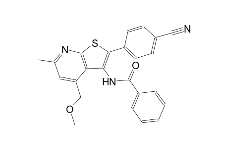 benzamide, N-[2-(4-cyanophenyl)-4-(methoxymethyl)-6-methylthieno[2,3-b]pyridin-3-yl]-