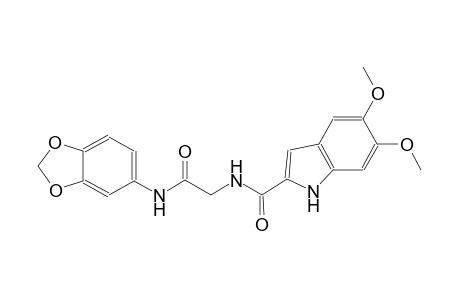 1H-indole-2-carboxamide, N-[2-(1,3-benzodioxol-5-ylamino)-2-oxoethyl]-5,6-dimethoxy-