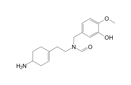 N-[2-(4-Aminocyclohex-1-enyl)ethyl]-N-(3-hydroxy-4-methoxybenzyl)formamide