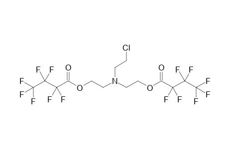 2-[2-chloroethyl-[2-(2,2,3,3,4,4,4-heptafluorobutanoyloxy)ethyl]amino]ethyl 2,2,3,3,4,4,4-heptafluorobutanoate