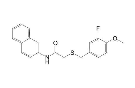 2-[(3-Fluoro-4-methoxybenzyl)sulfanyl]-N-(2-naphthyl)acetamide